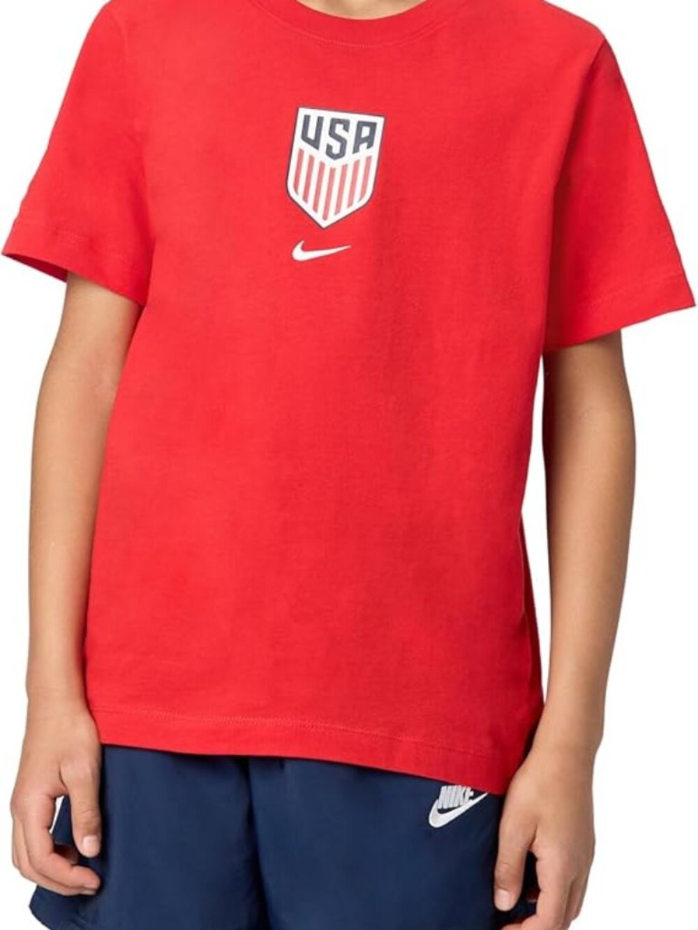 Nike Unisex Big Kids' Sportswear Club World Cup T-Shirt - Boys and Girls